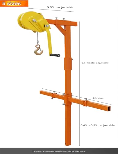 HeavyDuty AC Crane660 Lbs Pojemność Ręczny wciągarka 3000 cm Narzędzie dla profesjonalistów Do użytku na zewnątrz Wydajny sprzęt podnoszący dla techników
