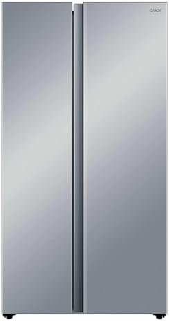 CANDY CNSQ2T918EX, Frigorífico Side by Side, Ancho 91cm, Capacidad 523L, Inverter, Total No Frost, 2 Cajones Verduleros, Control Digital Interno, Iluminación LED, Patas Ajustables, Ruedas, 37DB, Inox