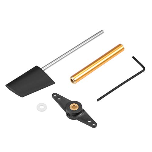 uxcell RC Boat Rudder with Straight Servo Arm,Rudder Pad Thickness 4.4mm 1 Set