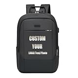 Mochila con Logotipo Personalizado, Impermeable Antirrobo Bolso para Ordenador Portátil Mujeres Hombres Gran Capacidad Mochila para Ordenador Personalizada para Viajes De Negocios Color1,42*30*15cm