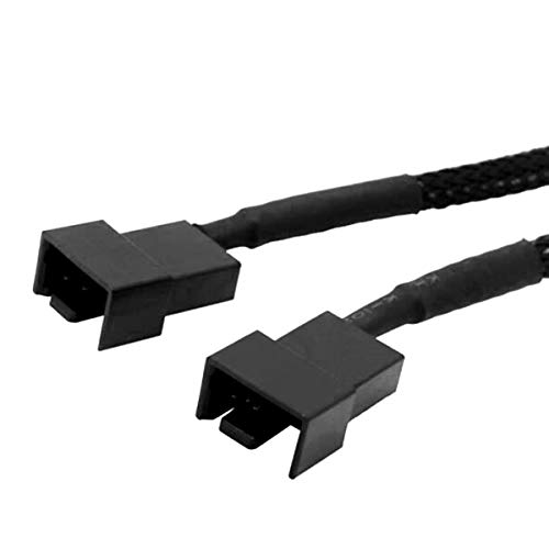 Opsfalcon 2 Pack 4-Pin Molex (Actual 2-Pin) To 2 X 3 Pin / 4 Pin Pmw 12V Pc Case Fan Power Adapter Cable, 3-Pin Or 4-Pin (Pwm Connector) To Molex Computer Cooler Cooling Fan Splitter Y Power Cable #TOP4