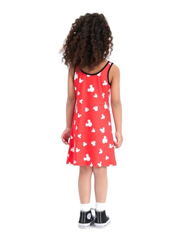 Image of Disney Stitch Princess Frozen Elsa Minnie Mouse Girls Tank Dress Sleeveless A-Line Sundress Summer Beach Clothes 2-9 Years