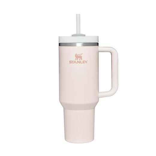 STANLEY Quencher H2.0 FlowState Tumbler 1.2L - Termo Conserva el Frío 11 Horas - Helada Durante 48 Horas - Botella Agua Acero Inoxidable - Taza Termica - Vaso Termico Sin BPA - Rose Quartz