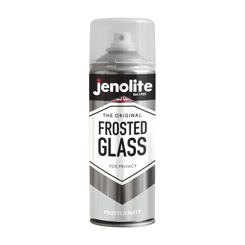 JENOLITE Frosted Glass Spray Paint | OPAQUE MATT FINISH | 400ml | Frosted Window Treatment For Added Privacy | Semi-Transparent Spray For Windows & Doors | Glass Frosting - Cosy Home Interiors JENOLITE Frosted Glass Spray Paint | OPAQUE MATT FINISH | 400ml | Frosted Window Treatment For Added Privacy | Semi-Transparent Spray For Windows & Doors | Glass Frosting - Image 2