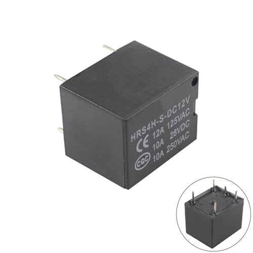 Relais HRS4H-S-DC12V et DC24V T73 à 5 broches 10A pour circuit imprimé