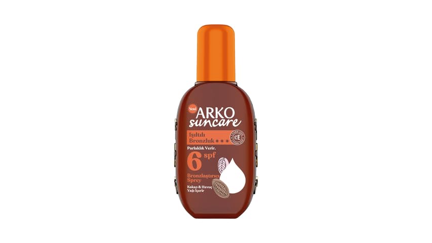 Arko Bronzlaştırıcı Güneş Yağı Sprey, SPF 6, 220 ml
