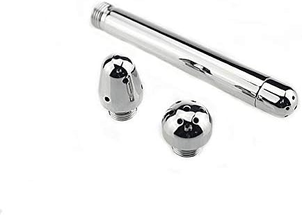 GRSPEHS Bathroom Handheld 3 Heads Aluminum Enema Shower Colonic Douche System Cleaner