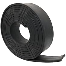 Black Heat Resistant Silicone Rubber Roll Strips Sheeting High Temp 60A, No Adhesive,DIY Gaskets Material, Suitable for Seals, Supports, Pads, Pipeline, Bumpers, Protection,Abrasion 1" x3.3x1/8"