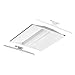 LED Recessed Troffer,30W,3241 lm,80 CRI