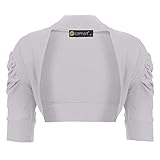LOTMART Girls Ruched Sleeve Bolero Shrug & FREE GIFT Lotmart pen per parcel