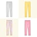 Garanimals Baby & Toddler Girl Lemons Leggings - Machine-Washable Kid's Clothes - Size 5T - Light Grey, Purple, Yellow, Pink - 4 Pack