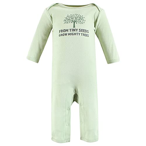 Image of Touched by Nature Baby-Girls Organic Cotton Coveralls