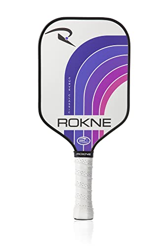 Image of ROKNE Curve Classic Pickleball Paddle | USAPA Approved Fiberglass Pickleball Paddles | Elevate Your Game with Precision Engineering & Comfort | ProGrit Texture for Max Spin & Power | Paddle