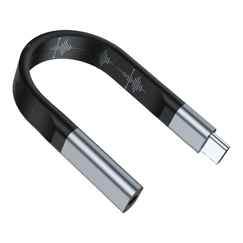 LckCryspho USB-C to 3.5mm オーディオアダプター ? USB-C端子搭載デバイス対応 プラグアンドプレイ対応 アルミボディ採用で耐久性向上、携帯に便利なコンパクト設計