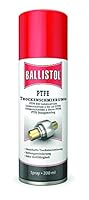 BALLISTOL PTFE Trockenschmierung Spray 200ml – Dauerhafte Trocken-Schmierung mit hoher Gleitfähigkeit - Reibungsminderung, keine farbe