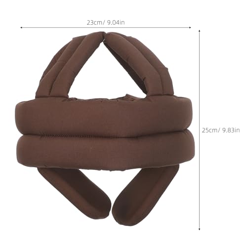 Gorro protector anticaídas ajustable acolchado para ancianos color marrón 2