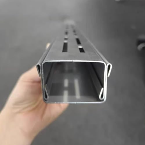 Slim Drainage Channel for Driveway & Garage, 3.5cm Narrow Trench Drain Cover for Pool, Custom Yard Drainage System Kit (5x3x100cm / 2x1.2x39.4in)