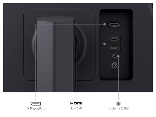 UltraGear 27GS75Q Monitor Gaming 27" IPS QHD (2560x1440), 200Hz (OC), 1ms (GtG), G-Sync Compatible, AMD FreeSync, HDR10, HDMI 2.0, DisplayPort 1.4, Flicker Safe, Nero - Monitor - Immagine 6