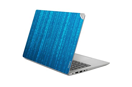 Image of GADGETS WRAP Printed Vinyl Top Only Skin Sticker Decal for Lenovo Ideapad 330S (81F4) 14inch - Blue Matrix