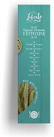 Liberto Organic Vegan Edamame Fettuccine 200 g (Pack of 6)