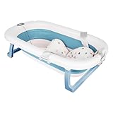 Tout en un : notre baignoire pour bébé est parfaite pour le bain des nouveau-nés à l'intérieur et à l'extérieur de 0 à 24 mois. Les pieds de support de la nacelle sont équipés de pieds en caoutchouc antidérapants pour assurer la stabilité