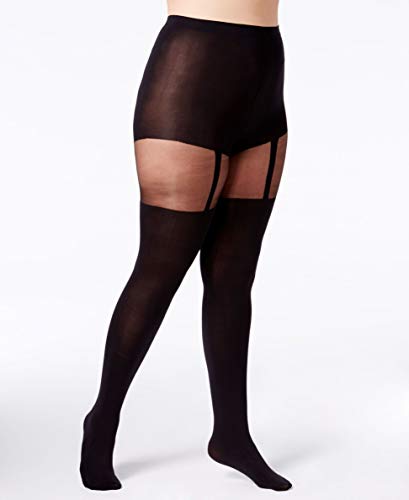 Women's Curves Plus Size Suspender Tights2