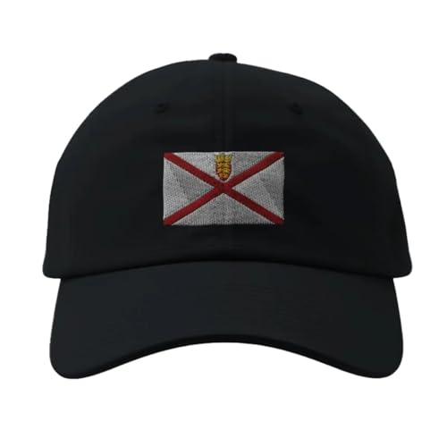 Casquette Drapeau de Jersey Noir - Chapeau Ajustable pour Homme et Femme