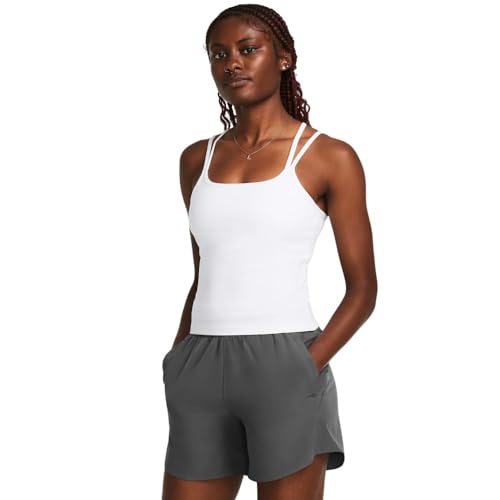 Under Armour Women's Motion Strappy Tank Top, 100 White, XL