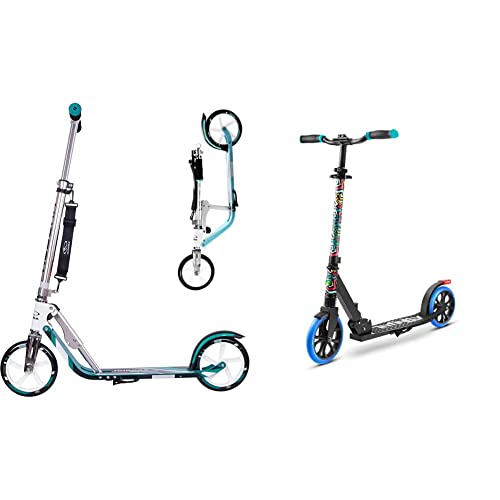Hudora Scooter For Kids Ages 6-12 - Scooter For Kids 8 Years And Up & Serenelife Foldable Kick Scooter - Stand Kick Scooter For Teens And Adults With Rubber Grip At Tip #TOP6
