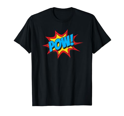 Comic Book Pow Shirt Funny Retro Superhero Costume