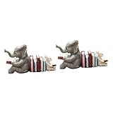 Figurines décoratives de jardin : cette figurine réaliste de lapin et d'éléphant accentuera la beauté de votre maison et de votre jardin, décoration animale