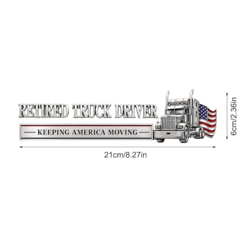 Emblema de Bandera Americana para Coche y Camión de Jubilado 6