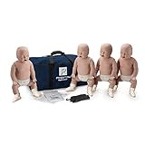 4-Pack of Infant CPR Manikins with Compression Rate Monitors by Prestan, Medium Skin Tone PP-IM-400M-MS