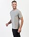 Rhone Reign Mens Workout Shirts, Anti-Odor, Quick Dry Mens Gym Shirts, Workout Shirts for Men (Light Gray Heather, X-Large)