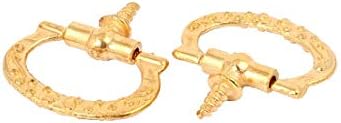 FIYA New Lon0167 Jewelry Box Featured Zinc Alloy Pull reliable efficacy Handle Gold Tone 23mm x 27mm x 5mm 10pcs(id:26b 56 b0 e28) image 4