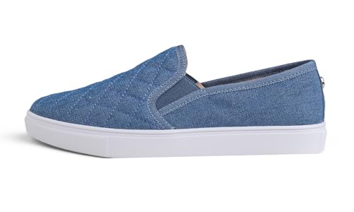 Image of FEVERSOLE Women's Casual Slip On Sneaker Comfort Quilted Loafer Flats