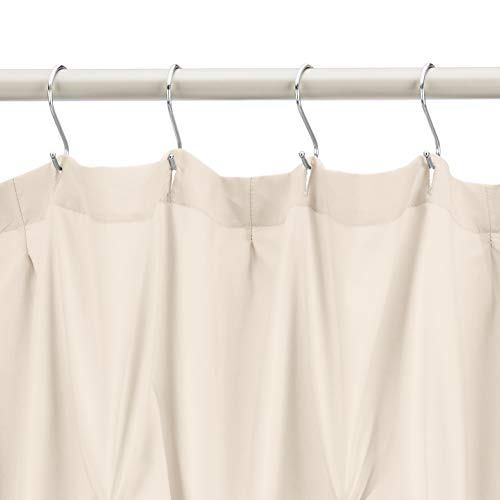 Amazon Basics Pinched Pleat Bathroom Shower Curtain - Beige, 72 Inch #TOP1