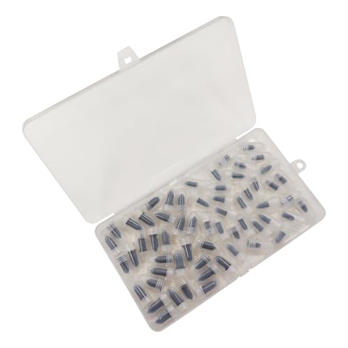 CCNU 60 PCS Tire Repair Rubber Nails, Screw in Tire Plugs, Vacuum Tires Repair Screws, Spiral Rubber Plug Kit, Self-Service Quick Fix for Car, Motorcycle, Truck, Tractor Tires Puncture Repairs (Black)