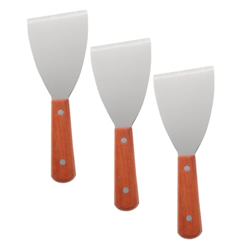 LABRIMP 3 piezas Cuchara de Cocina Inoxidable para Asar Carne Espátulas Multifuncionales Herramientas de Cocina para Barbacoa y Uso Doméstico