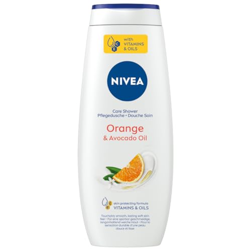 NIVEA Orange & aguacate Oil Gel de ducha corporal con aceites esenciales, 500 ml