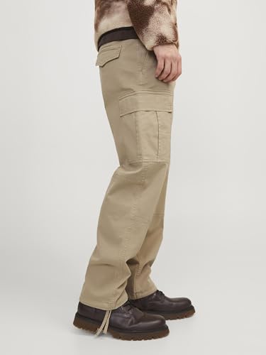 JACK & JONES Herren Jpstollie Jjbowie Cargo Noos Cargohose, Crockery,34W / 34L