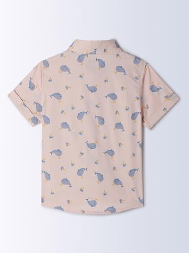 Milou Baby Boy's Regular Fit Shirt (TBNCSHT049_Pink - Image 6 thumbnail