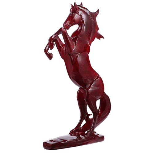 ERINGOGO 馬の置物 樹脂製 馬到成功の象徴 デスクトップ装飾 ワインキャビネット用 彫刻 インテリアオーナメント 風水開運 贈り物に