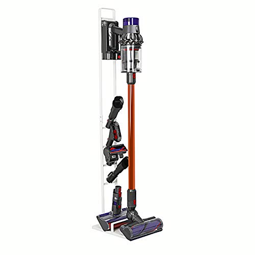 Buwico Stable Metal Storage Stand Docking Station Organizer Holder for Dyson Handheld V11 V10 V8 V7 V6 DC30 DC31 DC34 DC35 DC58 DC59 DC62 DC74 Cordless Vacuum Cleaners,White