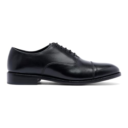 Image of Anthony Veer Clinton Cap-Toe Oxford Dress Shoes for Men | Full-Grain Leather Upper | Goodyear Welt Construction | Ortholite Cushion Comfort | Recraftable Leather Outsole