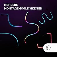 Mars Gaming MLT-TWO, 2x NEON ARGB 400mm LED Strips, 5V 3 Pin Kompatibel mit Hubs und MB ARGB, Flexibles PC LED Strip Kit mit Vielen Möglichkeiten, Schnelle und Einfache Plug-and-Play Montage – Ansicht 3