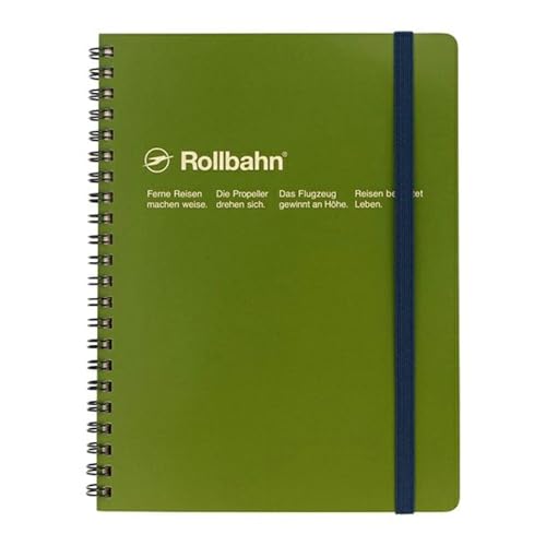 Carnet A5 Rollbahn Delfonics rouge à spirale pour vos notes