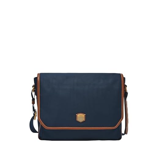 How to use fossil messenger bag with no handles Durable Navy Blue Messenger Bag