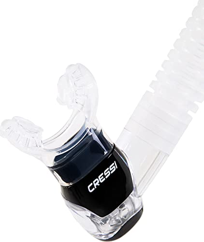 Cressi Adult Dry Snorkel para Buceo, Snorkel con Guardián Seco y Válvula Purga - Itaca Ultra Dry Hecho en Italia miniatura 4