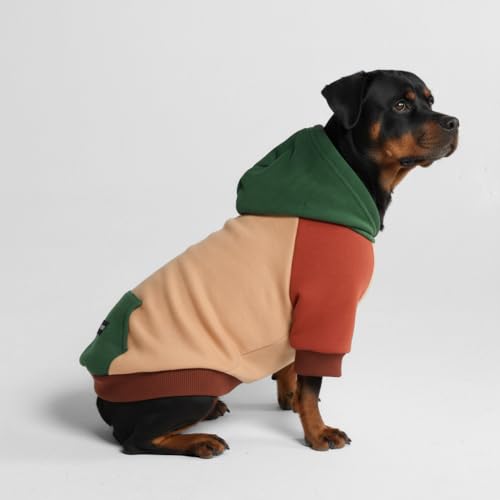 Image of Spark Paws Dog Hoodie - Premium Dog Sweater for Small, Medium, and Large Dogs | Warm Outfits for French Bulldogs, Pitbull, Puppy, Winter Jacket Alternative - Ranger - 5XL
